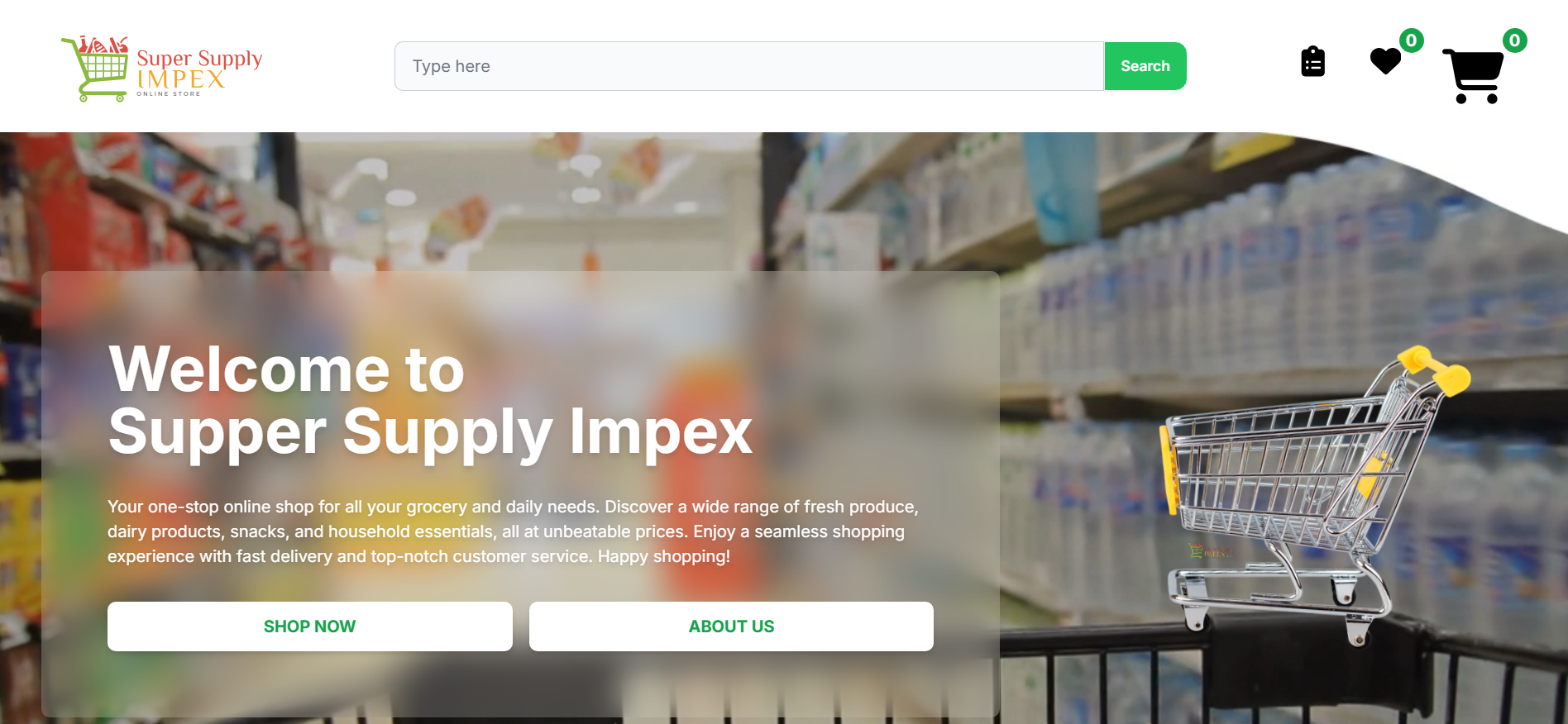 Supermarket E-Commerce Web App
